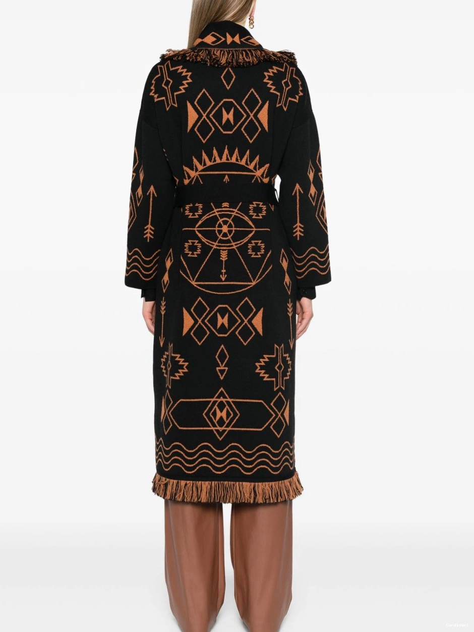 Cheap Women Mystic Alanui fringed Gate cardi-coat 0713
